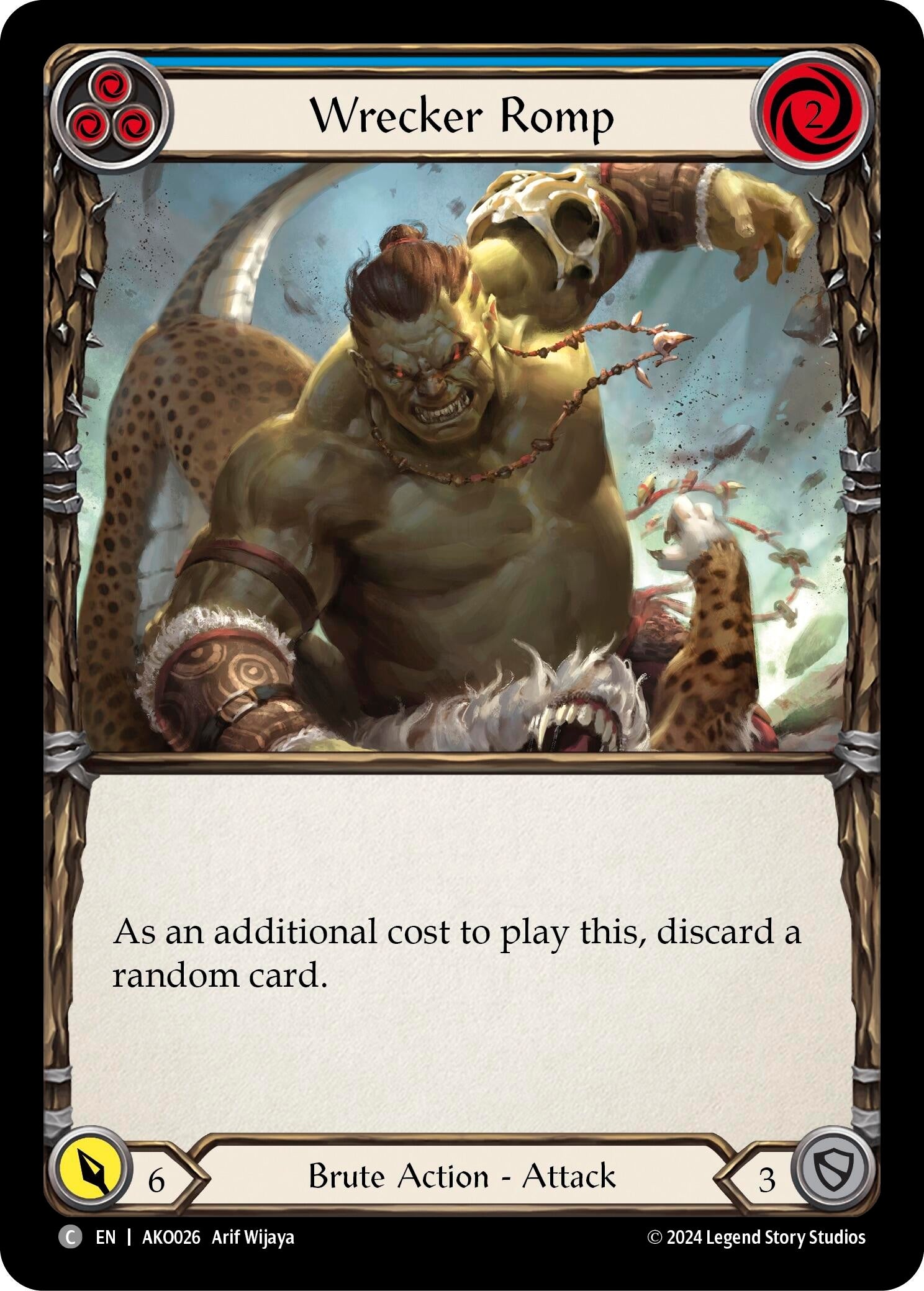 Image for Wrecker Romp (Blue) (Armory Deck: Kayo) (AKO026) - Flesh and Blood TCG