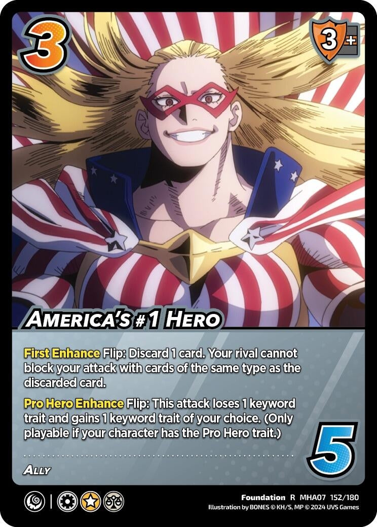 Image for America's #1 Hero (UniVersus: My Hero Academia: Girl Power) (152/180) - UniVersus