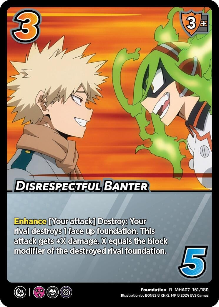 Image for Disrespectful Banter (UniVersus: My Hero Academia: Girl Power) (161/180) - UniVersus