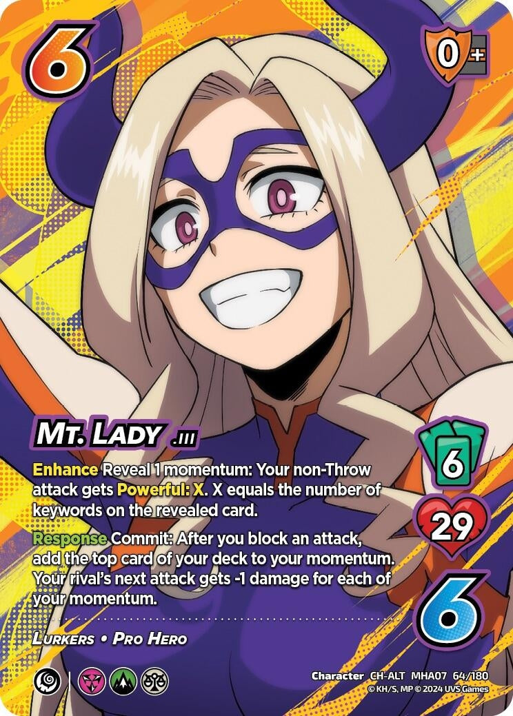 Image for Mt. Lady (Alternate Art) (UniVersus: My Hero Academia: Girl Power) (64/180) - UniVersus