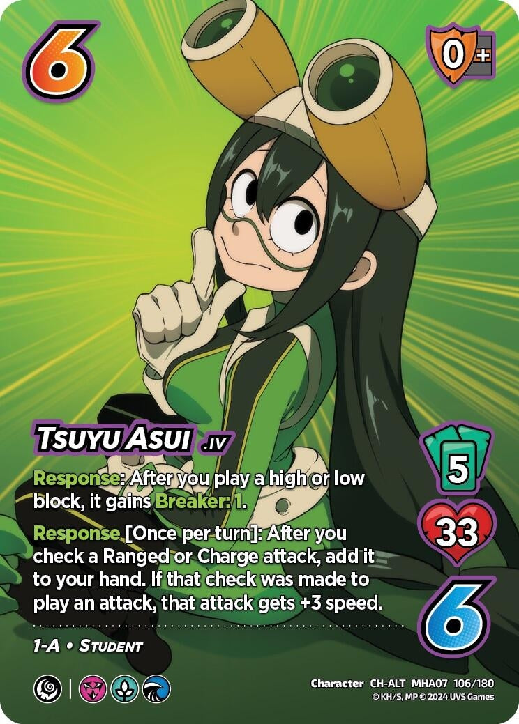 Image for Tsuyu Asui (Alternate Art) (UniVersus: My Hero Academia: Girl Power) (106/180) - UniVersus