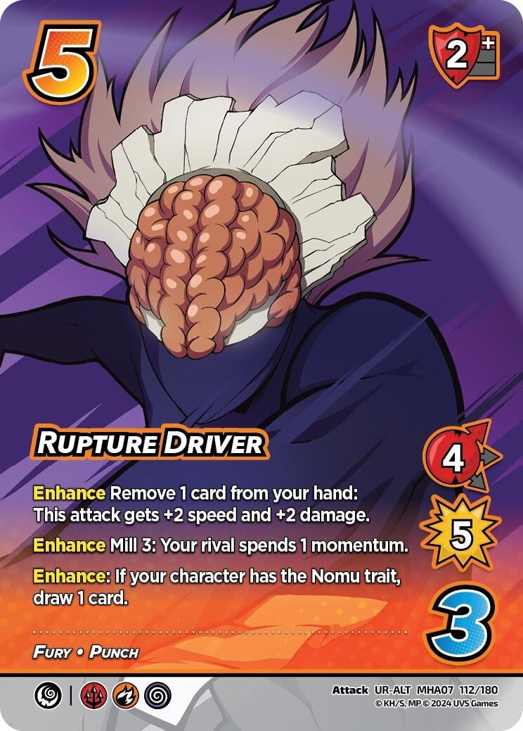 Image for Rupture Driver (Alternate Art) (UniVersus: My Hero Academia: Girl Power) (112/180) - UniVersus