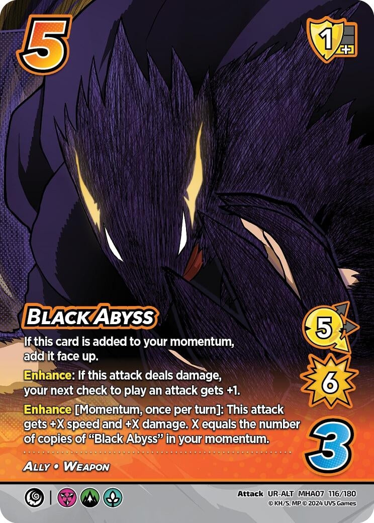 Image for Black Abyss (Alternate Art) (UniVersus: My Hero Academia: Girl Power) (116/180) - UniVersus