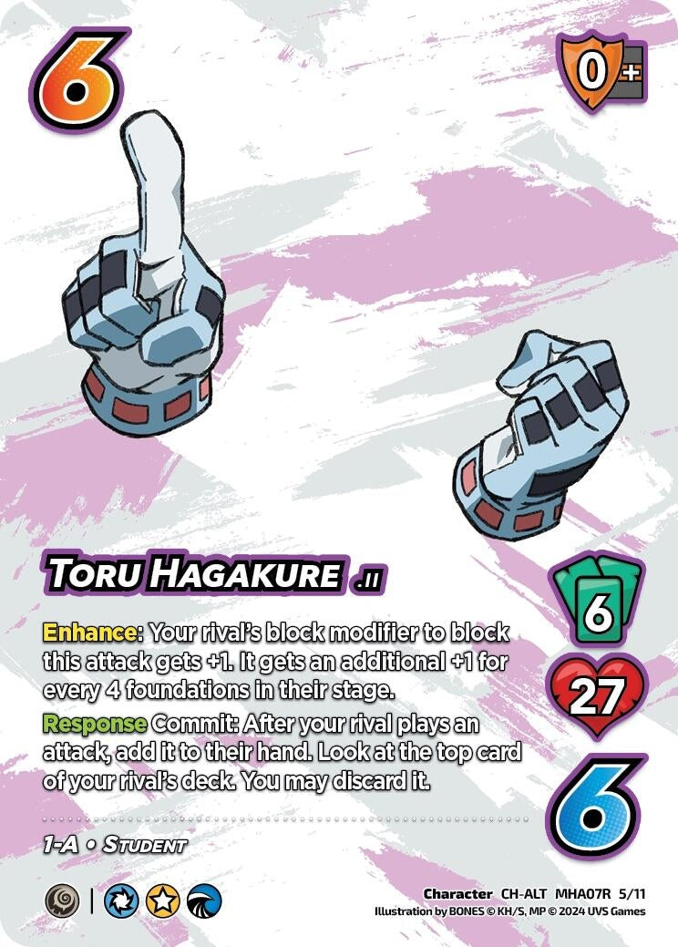 Image for Toru Hagakure (Alternate Art) (UniVersus: My Hero Academia: Girl Power) (5/11) - UniVersus
