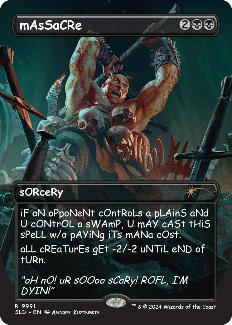 Image for mAsSaCRe (Secret Lair Drop Series) (9991) - Magic: The Gathering