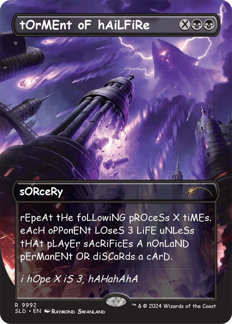 Image for tOrMEnt oF hAiLFiRe (Secret Lair Drop Series) (9992) - Magic: The Gathering