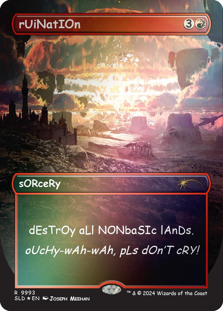 Image for rUiNatIOn (Rainbow Foil) (Secret Lair Drop Series) (9993) - Magic: The Gathering