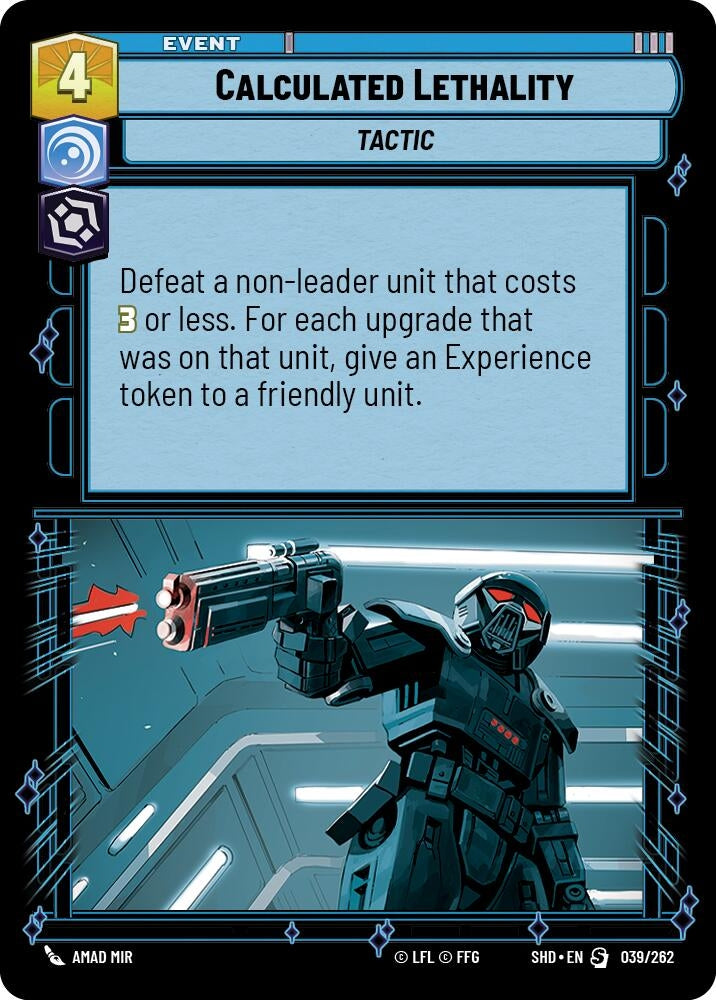 Image for Calculated Lethality (Shadows of the Galaxy) (039/262) - Star Wars: Unlimited