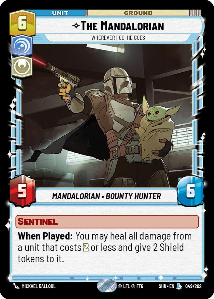Image for The Mandalorian - Wherever I Go, He Goes (Shadows of the Galaxy) (049/262) - Star Wars: Unlimited