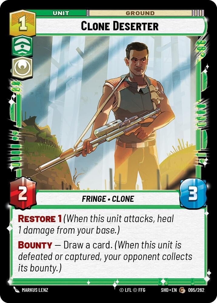 Image for Clone Deserter (Shadows of the Galaxy) (095/262) - Star Wars: Unlimited