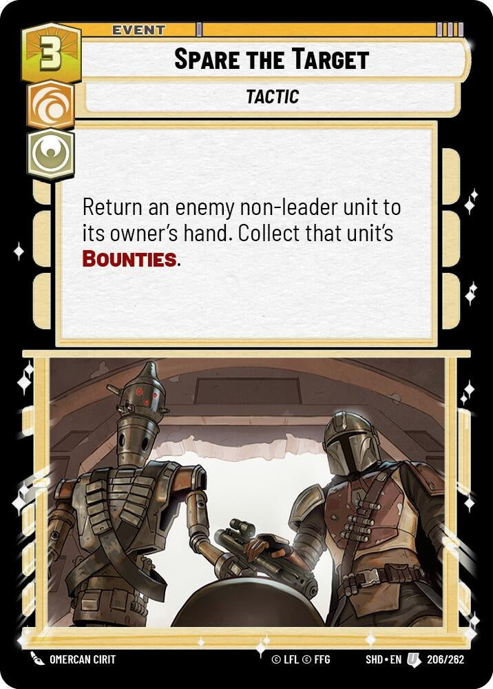 Image for Spare the Target (Shadows of the Galaxy) (206/262) - Star Wars: Unlimited