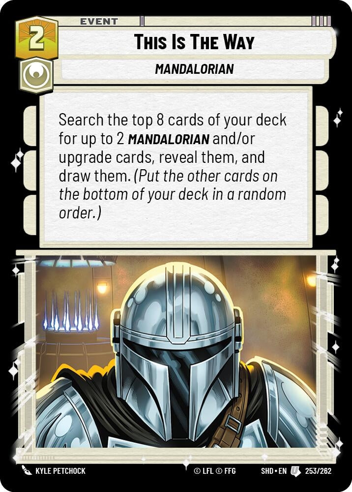 Image for This Is The Way (Shadows of the Galaxy) (253/262) - Star Wars: Unlimited