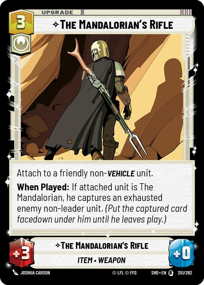 Image for The Mandalorian's Rifle (Shadows of the Galaxy) (251/262) - Star Wars: Unlimited