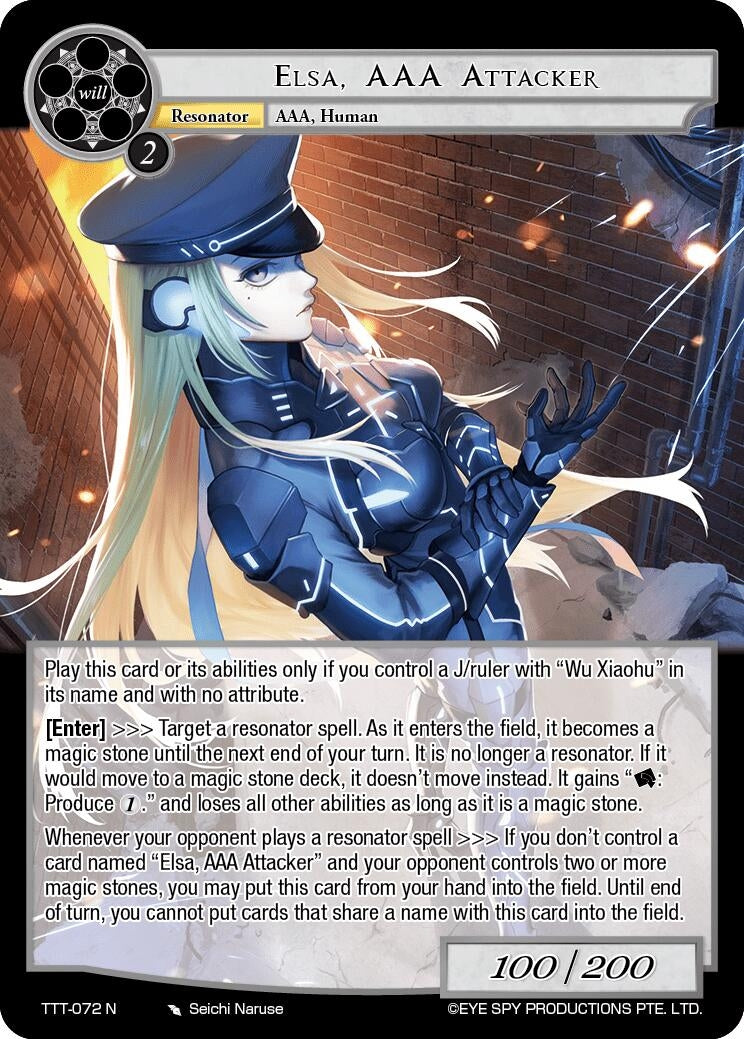 Image for Elsa, AAA Attacker (Thoth of the Trinity) (TTT-072 N) - Force of Will