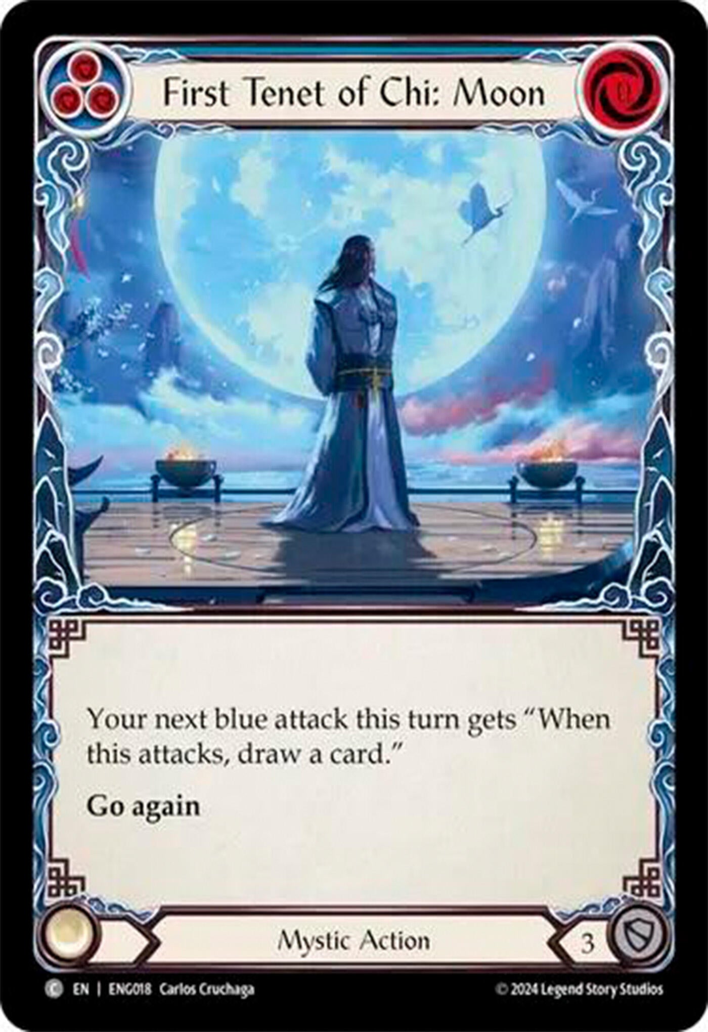 Image for First Tenet of Chi: Moon (Blitz Deck: Part the Mistveil - Enigma) (ENG018) - Flesh and Blood TCG