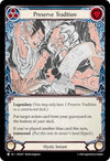 Image for Preserve Tradition (Blitz Deck: Part the Mistveil - Enigma) (ENG027) - Flesh and Blood TCG