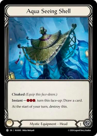 Image for Aqua Seeing Shell (Blitz Deck: Part the Mistveil - Nuu) (NUU003) - Flesh and Blood TCG