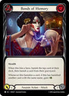 Image for Bonds of Memory (Blue) (Blitz Deck: Part the Mistveil - Nuu) (NUU017) - Flesh and Blood TCG