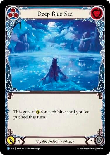 Image for Deep Blue Sea (Blue) (Blitz Deck: Part the Mistveil - Nuu) (NUU018) - Flesh and Blood TCG