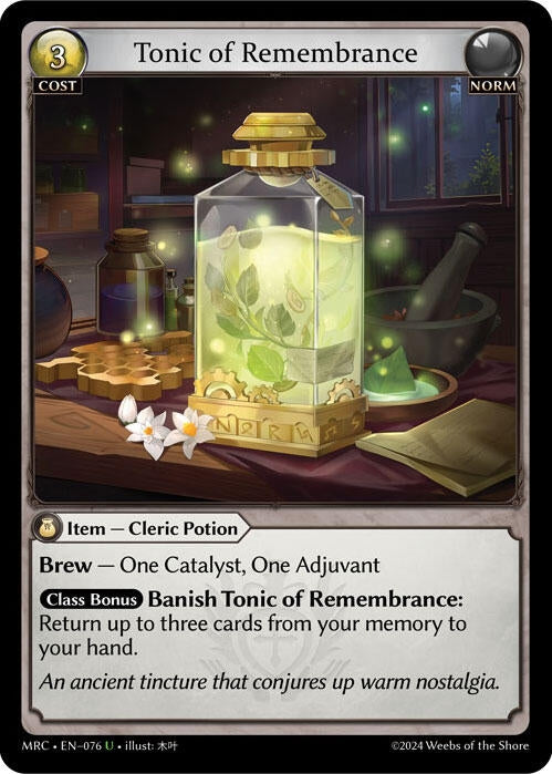 Image for Tonic of Remembrance (Mercurial Heart) (076) - Grand Archive TCG