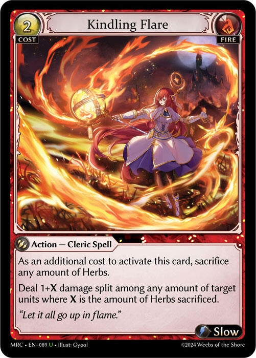 Image for Kindling Flare (Mercurial Heart) (089) - Grand Archive TCG