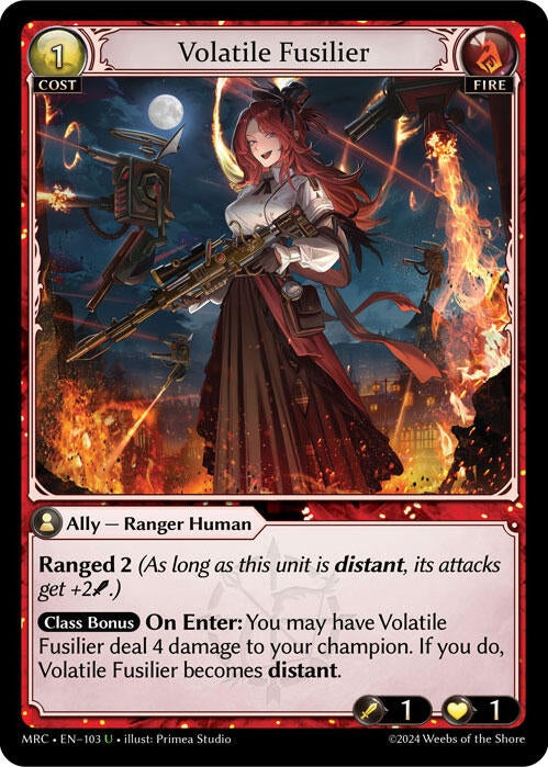 Image for Volatile Fusilier (Mercurial Heart) (103) - Grand Archive TCG