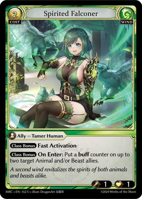 Image for Spirited Falconer (Mercurial Heart) (152) - Grand Archive TCG