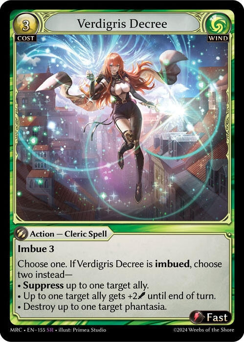 Image for Verdigris Decree (Mercurial Heart) (155) - Grand Archive TCG