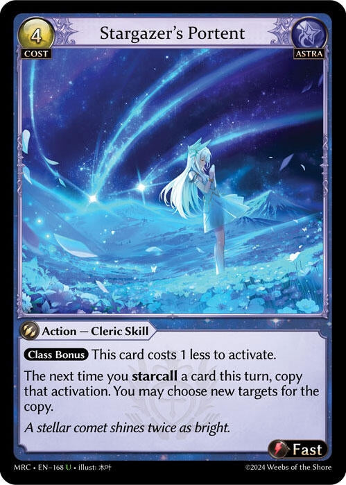 Image for Stargazer's Portent (Mercurial Heart) (168) - Grand Archive TCG