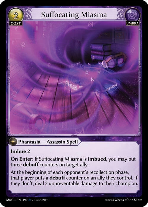 Image for Suffocating Miasma (Mercurial Heart) (190) - Grand Archive TCG