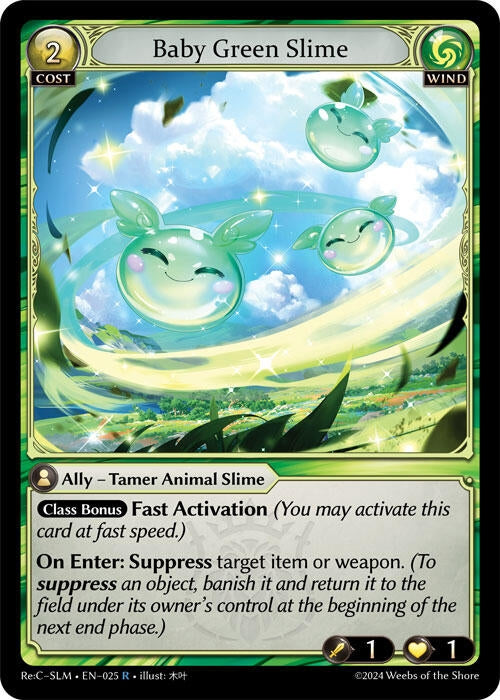 Image for Baby Green Slime (Silvie Re:Collection, Slime Sovereign) (025) - Grand Archive TCG