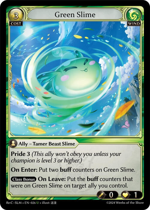 Image for Green Slime (Silvie Re:Collection, Slime Sovereign) (026) - Grand Archive TCG