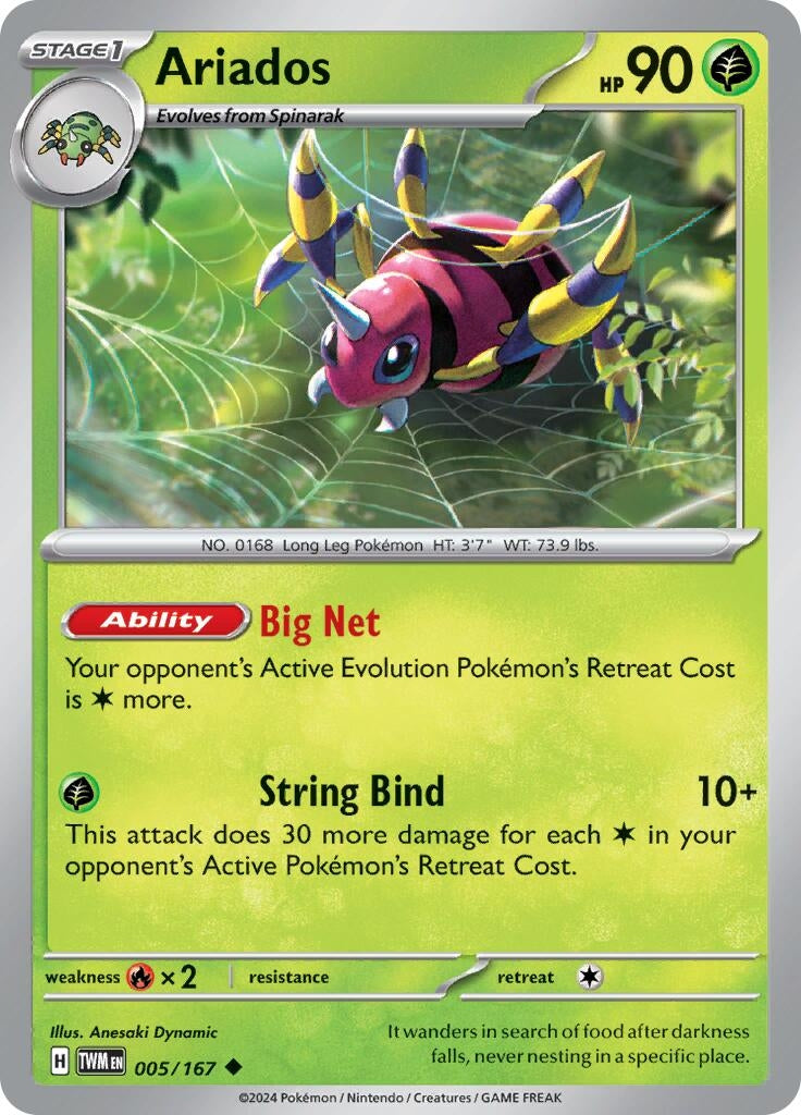 Image for Ariados (SV06: Twilight Masquerade) (005/167) - Pokemon