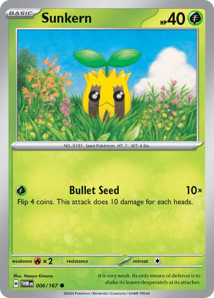 Image for Sunkern (SV06: Twilight Masquerade) (006/167) - Pokemon
