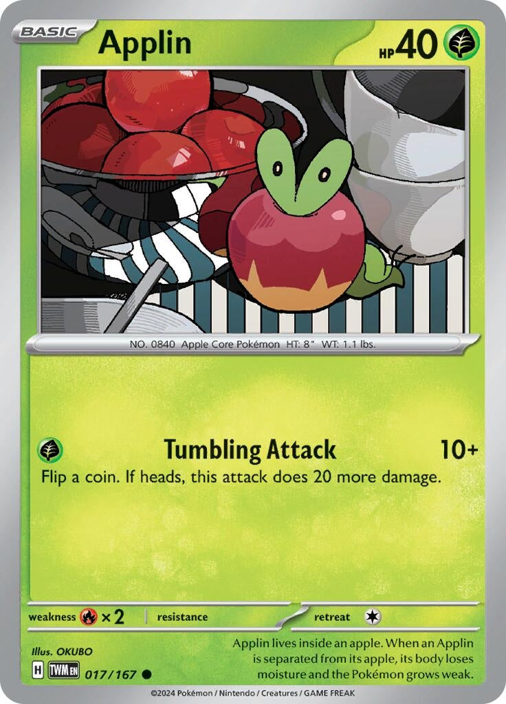 Image for Applin (SV06: Twilight Masquerade) (017/167) - Pokemon