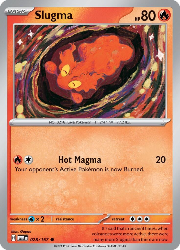 Image for Slugma (SV06: Twilight Masquerade) (028/167) - Pokemon
