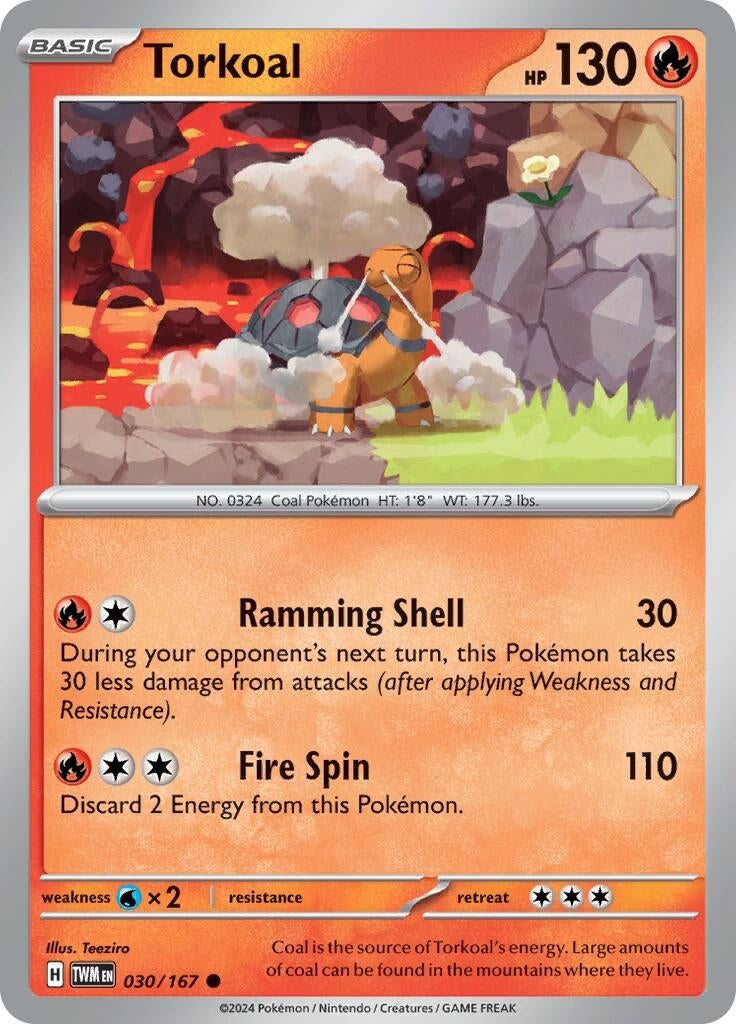 Image for Torkoal (SV06: Twilight Masquerade) (030/167) - Pokemon