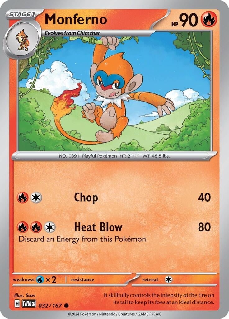 Image for Monferno (SV06: Twilight Masquerade) (032/167) - Pokemon