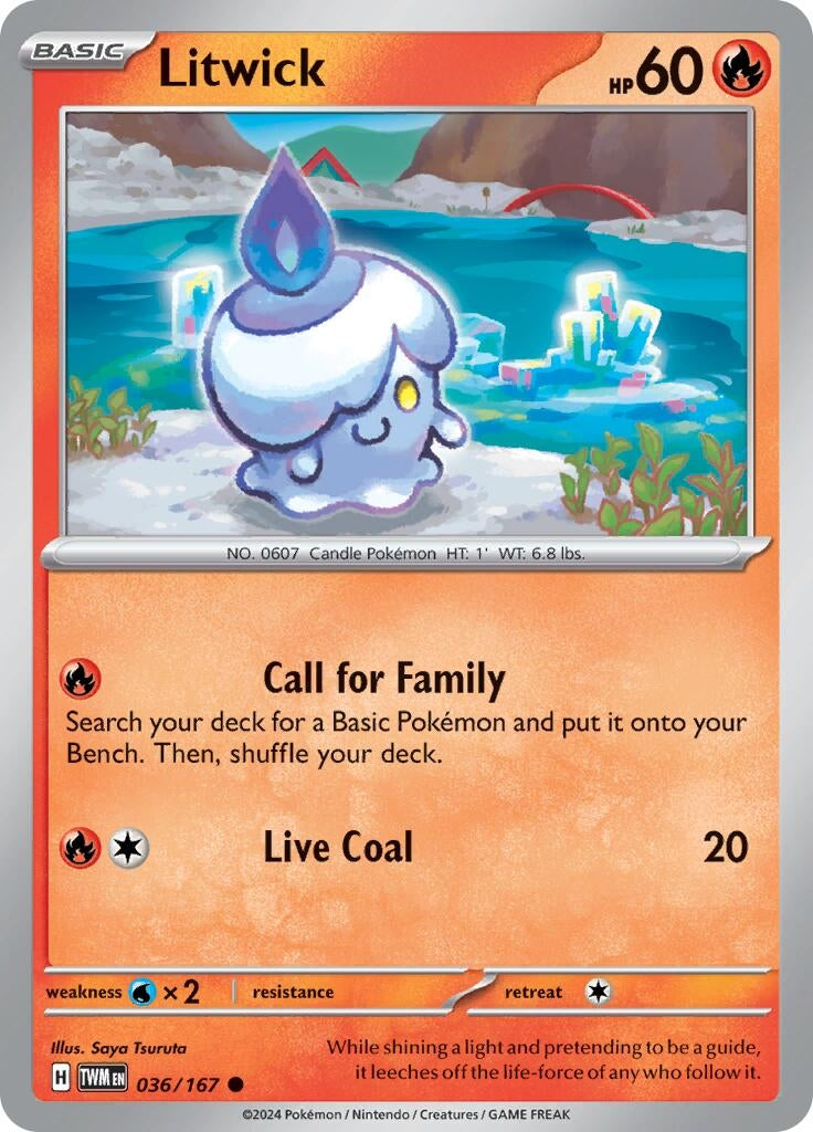 Image for Litwick (SV06: Twilight Masquerade) (036/167) - Pokemon