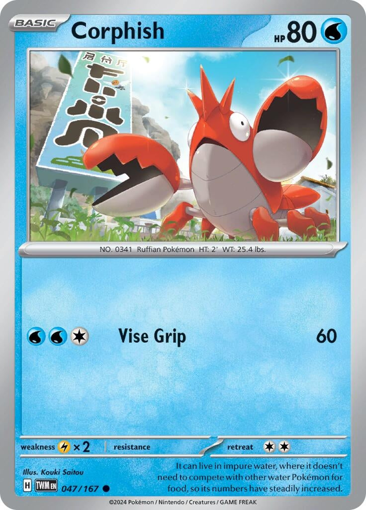 Image for Corphish (SV06: Twilight Masquerade) (047/167) - Pokemon