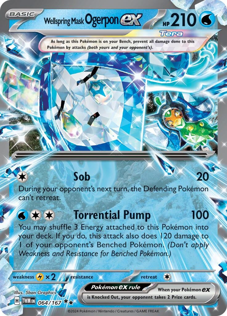 Image for Wellspring Mask Ogerpon ex (SV06: Twilight Masquerade) (064/167) - Pokemon