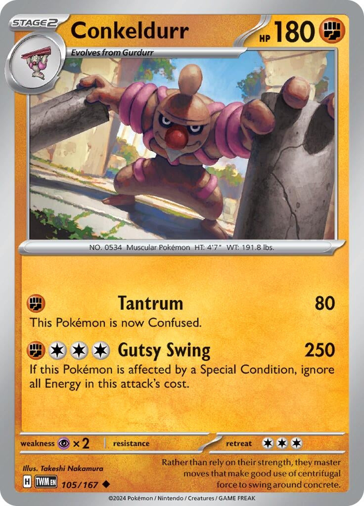 Image for Conkeldurr (SV06: Twilight Masquerade) (105/167) - Pokemon