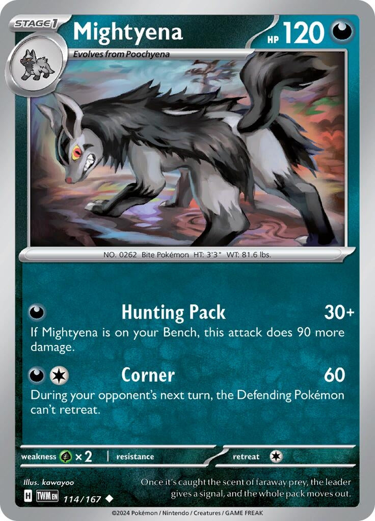 Image for Mightyena (SV06: Twilight Masquerade) (114/167) - Pokemon
