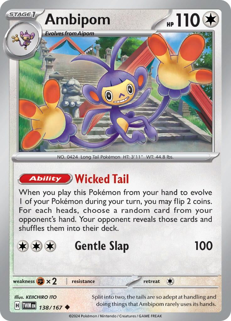Image for Ambipom (SV06: Twilight Masquerade) (138/167) - Pokemon