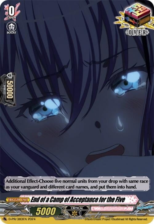 Image for End of a Camp of Acceptance for the Five (D Promo Cards) (D-PR/383EN) - Cardfight Vanguard
