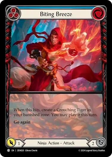Image for Biting Breeze (Blue) (Blitz Deck: Part the Mistveil - Zen) (ZEN020) - Flesh and Blood TCG