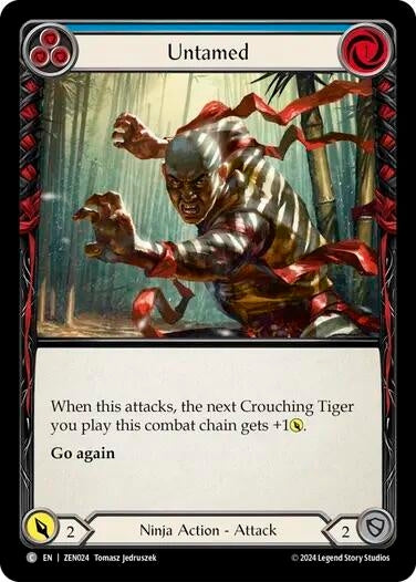 Image for Untamed (Blue) (Blitz Deck: Part the Mistveil - Zen) (ZEN024) - Flesh and Blood TCG
