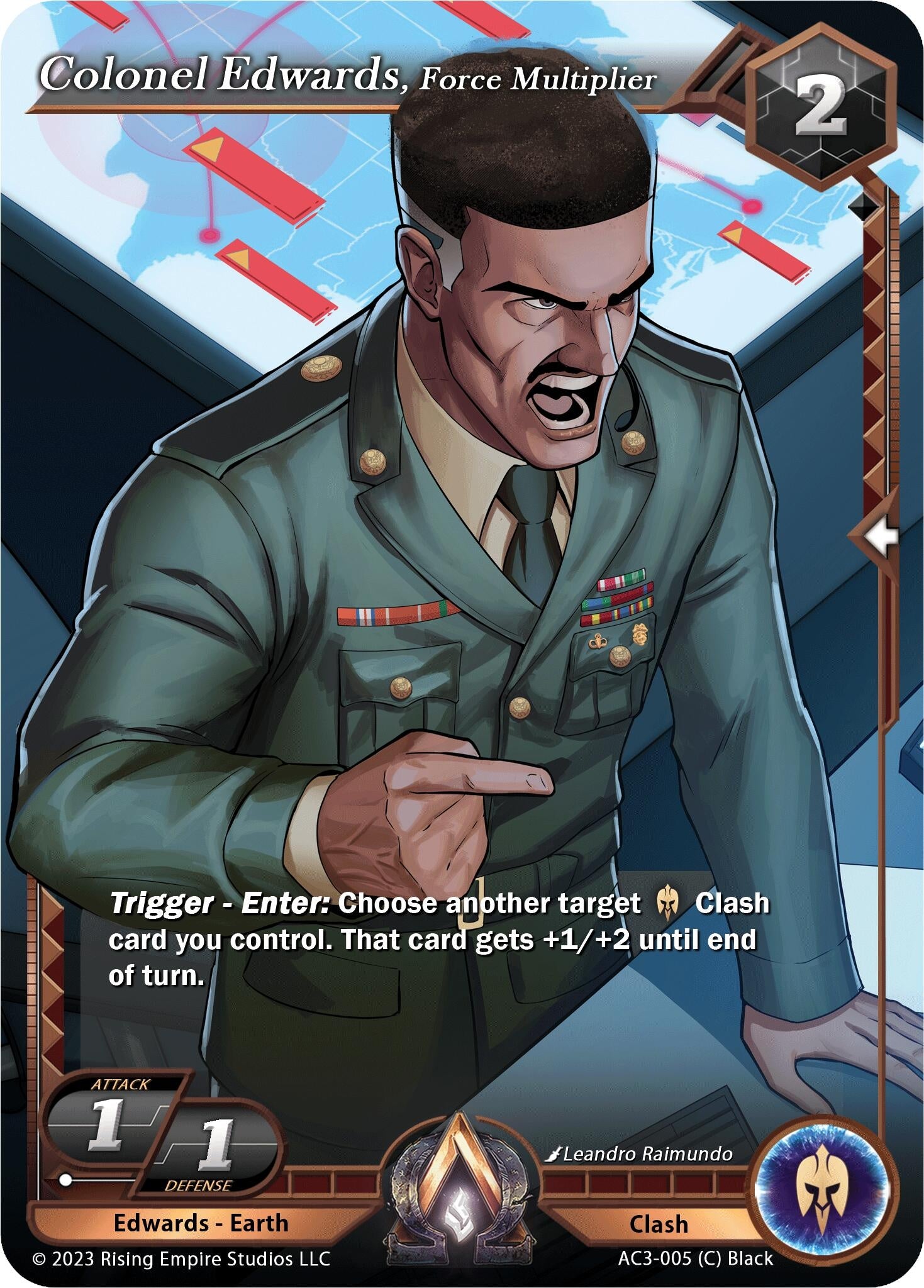 Image for Colonel Edwards, Force Multiplier (Unrivaled) (AC3-005) - Alpha Clash