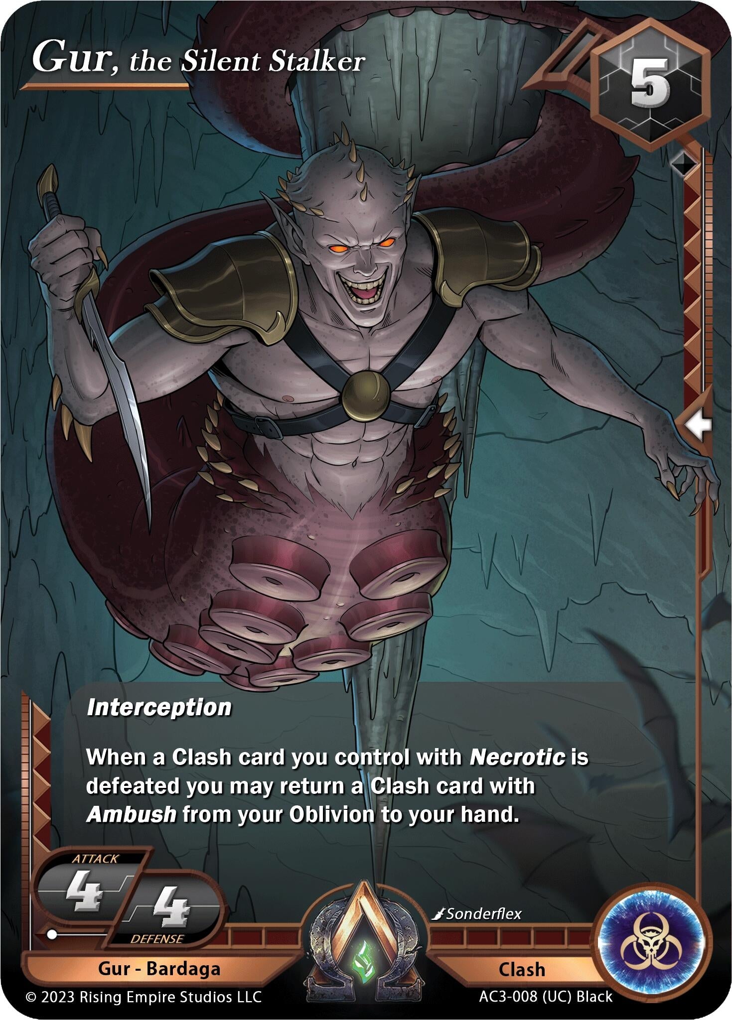 Image for Gur, the Silent Stalker (Unrivaled) (AC3-008) - Alpha Clash