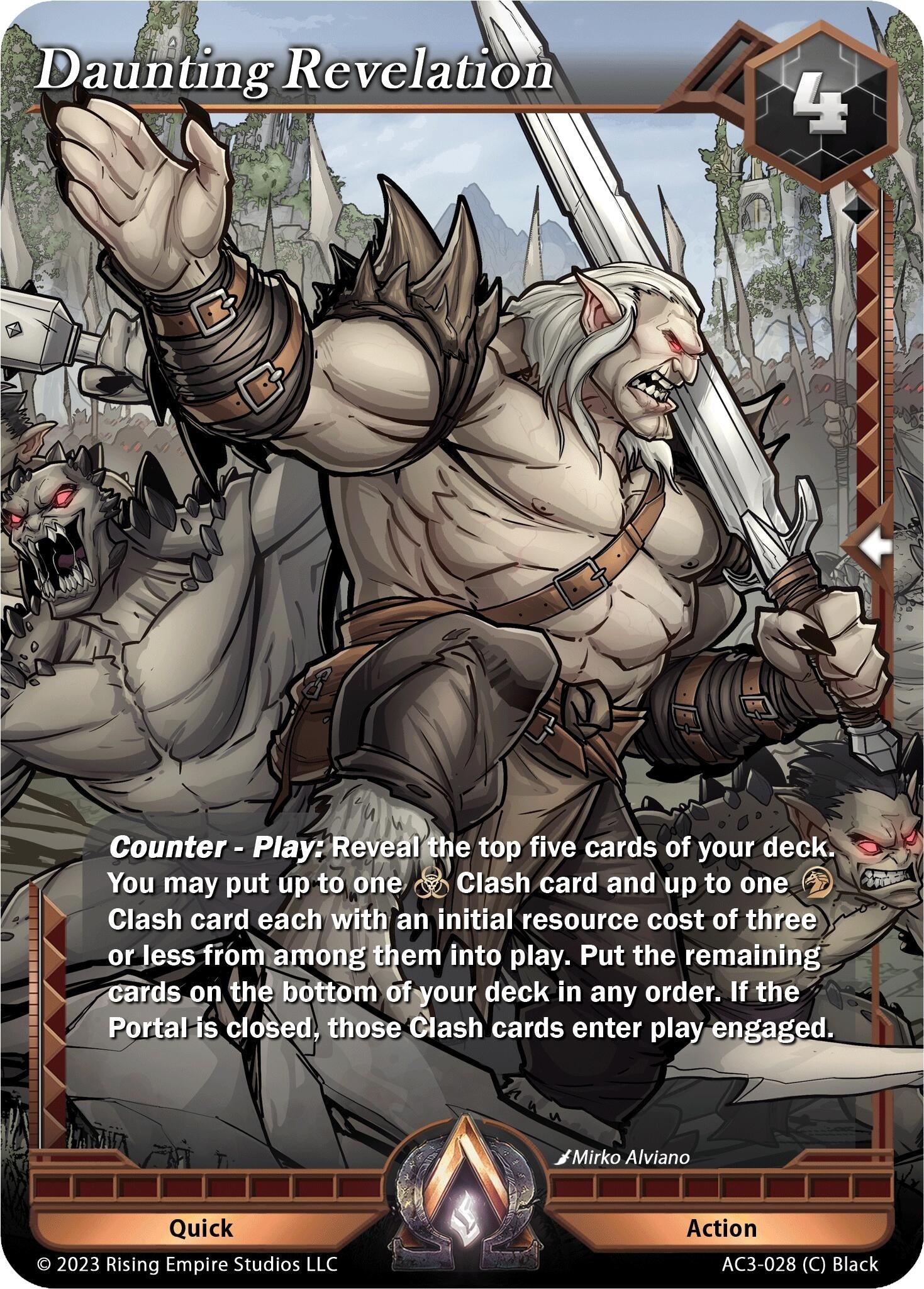 Image for Daunting Revelation (Unrivaled) (AC3-028) - Alpha Clash